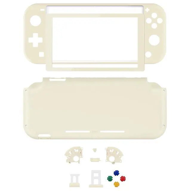 Alt view image 2 of 7 - Antique Yellow DIY Replacement Shell for Nintendo Switch Lite, NSL Handheld Controller Housing w/Screen Protector, Custom Case Cover for Nintendo Switch Lite @