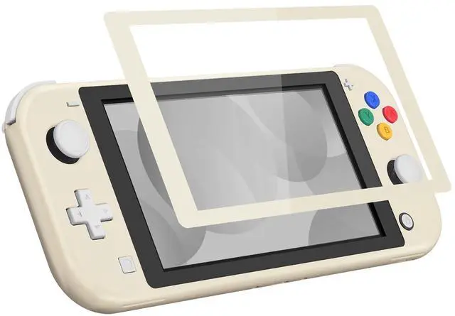 Alt view image 6 of 7 - Antique Yellow DIY Replacement Shell for Nintendo Switch Lite, NSL Handheld Controller Housing w/Screen Protector, Custom Case Cover for Nintendo Switch Lite @