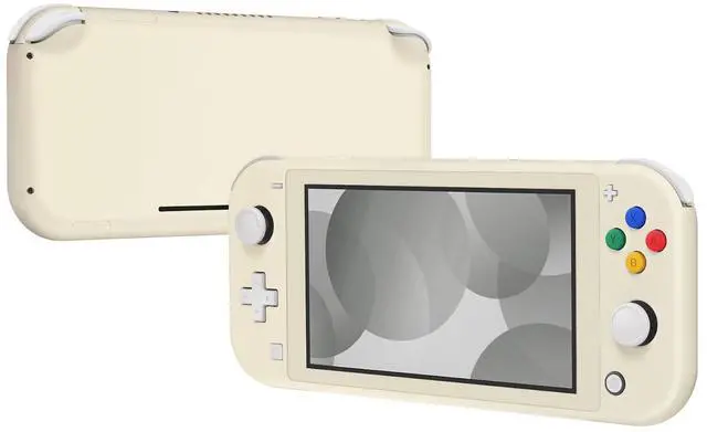 Alt view image 7 of 7 - Antique Yellow DIY Replacement Shell for Nintendo Switch Lite, NSL Handheld Controller Housing w/Screen Protector, Custom Case Cover for Nintendo Switch Lite @