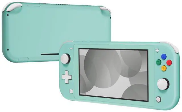 Alt view image 7 of 7 - Misty Green DIY Replacement Shell for Nintendo Switch Lite, NSL Handheld Controller Housing w/Screen Protector, Custom Case Cover for Nintendo Switch Lite @