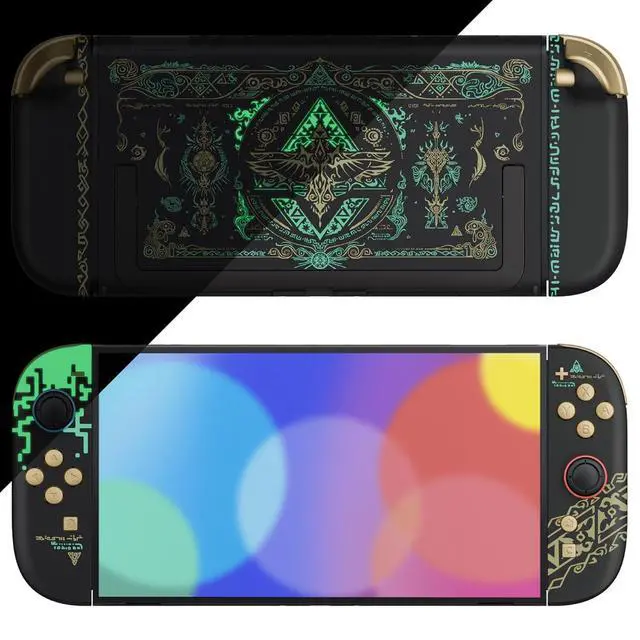 Alt view image 4 of 7 - DIY Replacement Shell Buttons for Nintendo Switch 2, Full Set Back Plate Controller Housing with Buttons for Switch 2 Handheld Console & Joycon 2 - Deluxe Version - Totem of Kingdom Black @