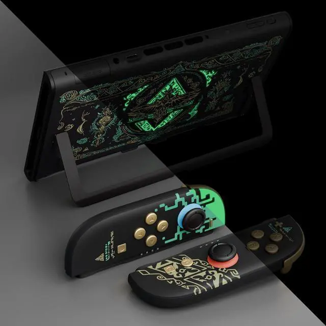 Alt view image 5 of 7 - DIY Replacement Shell Buttons for Nintendo Switch 2, Full Set Back Plate Controller Housing with Buttons for Switch 2 Handheld Console & Joycon 2 - Deluxe Version - Totem of Kingdom Black @