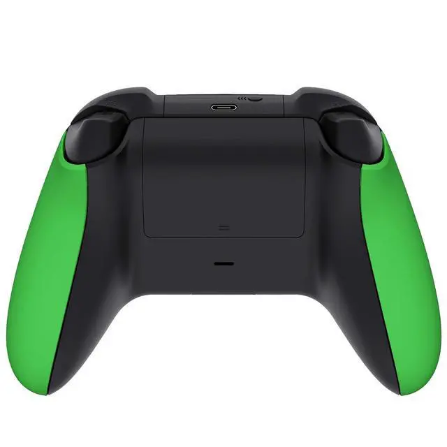 Alt view image 7 of 7 - Side Rails Grips Shell for Xbox Series X & S Controller, Green Soft Touch Grip Custom Accessories Back Panels Cover Faceplate for Xbox Core Wireless Controller @