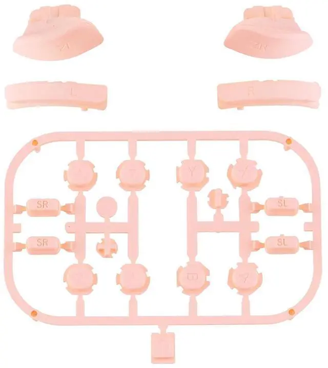 Alt view image 2 of 7 - DIY Full Set Buttons for Nintendo Switch & Switch OLED, Custom Replacement Buttons for JoyCon, ABXY Direction Keys SR SL L R ZR ZL + - Home Capture Trigger Buttons Springs - Mandys Pink @