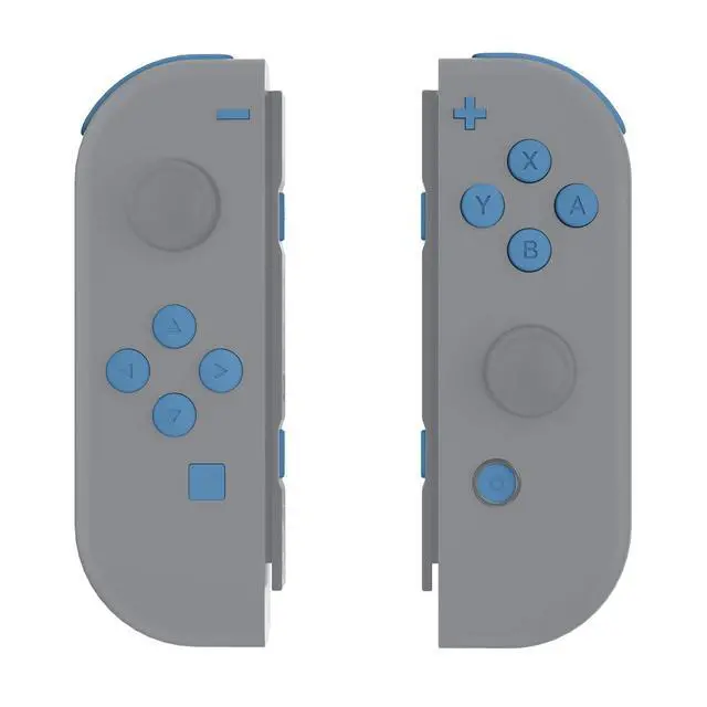 Alt view image 7 of 7 - DIY Full Set Buttons for Nintendo Switch & Switch OLED, Custom Replacement Buttons for JoyCon, ABXY Direction Keys SR SL L R ZR ZL + - Home Capture Trigger Buttons Springs - Airforce Blue @