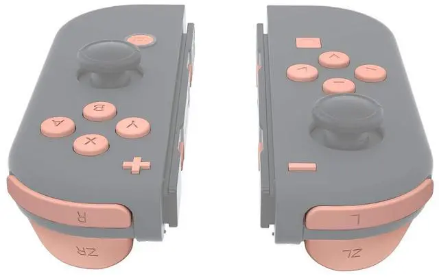 Alt view image 4 of 7 - DIY Full Set Buttons for Nintendo Switch & Switch OLED, Custom Replacement Buttons for JoyCon, ABXY Direction Keys SR SL L R ZR ZL + - Home Capture Trigger Buttons Springs - Mandys Pink @