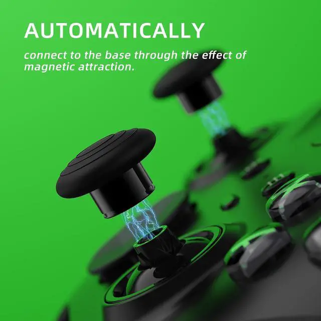 Alt view image 4 of 7 - 13 in 1 Component Pack Kit for Xbox Elite Series 2 Controller, 6 Metal Thumbsticks & Adjustment Tool, 2 D-Pads, 4 Paddles for Xbox Elite Series 2 Core Controller - Metallic Black @