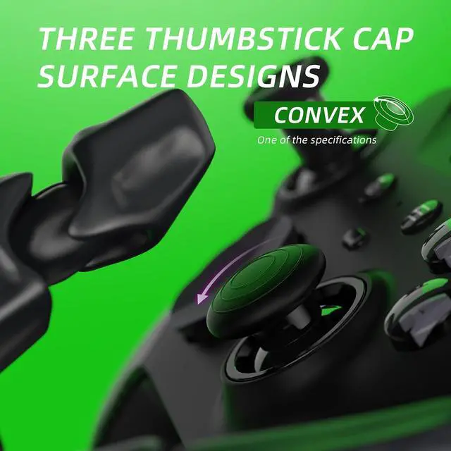 Alt view image 7 of 7 - 13 in 1 Component Pack Kit for Xbox Elite Series 2 Controller, 6 Metal Thumbsticks & Adjustment Tool, 2 D-Pads, 4 Paddles for Xbox Elite Series 2 Core Controller - Metallic Black @