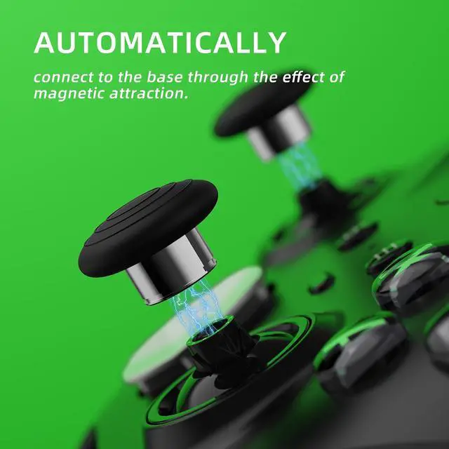 Alt view image 4 of 7 - 13 in 1 Component Pack Kit for Xbox Elite Series 2 Controller, 6 Metal Thumbsticks & Adjustment Tool, 2 D-Pads, 4 Paddles for Xbox Elite Series 2 Core Controller - Metallic Silver @