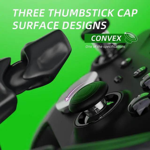 Alt view image 7 of 7 - 13 in 1 Component Pack Kit for Xbox Elite Series 2 Controller, 6 Metal Thumbsticks & Adjustment Tool, 2 D-Pads, 4 Paddles for Xbox Elite Series 2 Core Controller - Metallic Silver @
