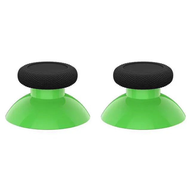 Alt view image 6 of 7 - Replacement Thumbsticks for Xbox Core Wireless Controller, Joysticks Repair Kit for Xbox Series X/S Controller, Custom Analog Stick Buttons for Xbox One S/X/Elite - Green & Black @