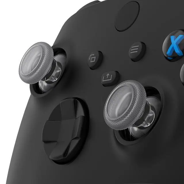 Alt view image 3 of 7 - Clear Black Replacement Thumbsticks for Xbox Series X/S Controller, for Xbox One Standard Controller Analog Stick, Custom Joystick for Xbox One X/S/Elite Controller @