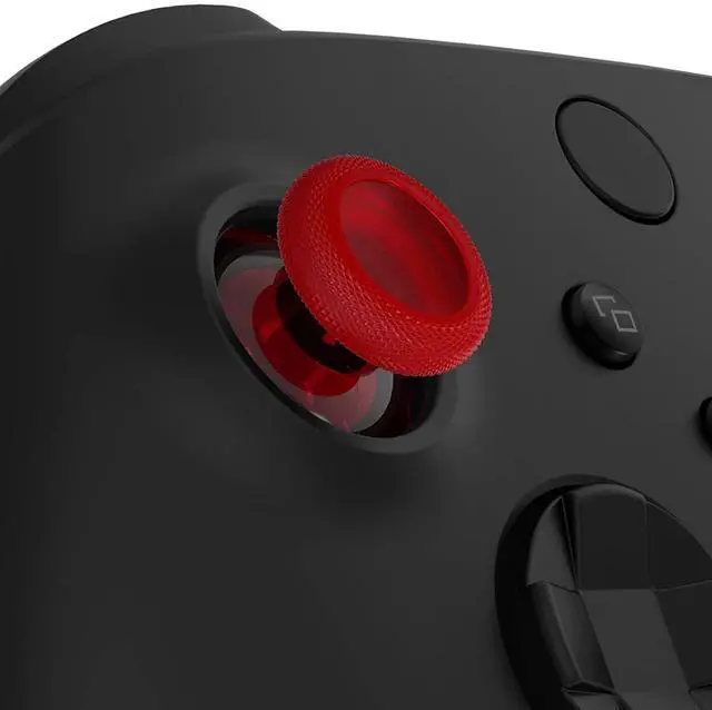 Alt view image 2 of 7 - Replacement Thumbsticks for Xbox Series X/S Controller, Joysticks Repair Kit Accessories, Custom Analog Stick Buttons for Xbox One S/X/Elite Controller - Clear Red @