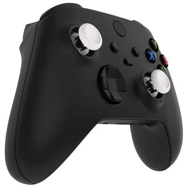 Alt view image 5 of 7 - Replacement Thumbsticks for Xbox Controller, Joysticks Repair Kit for Xbox Series X/S, One (Standard, Elite V1), Custom Analog Stick Button - White & Clear @