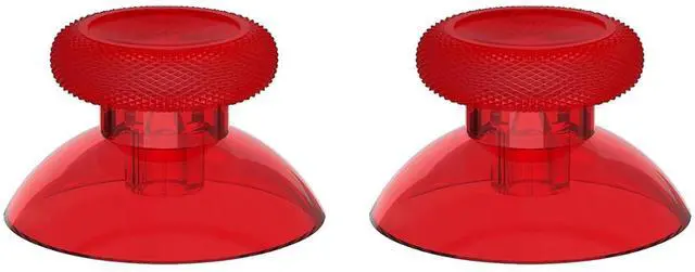 Alt view image 6 of 7 - Replacement Thumbsticks for Xbox Series X/S Controller, Joysticks Repair Kit Accessories, Custom Analog Stick Buttons for Xbox One S/X/Elite Controller - Clear Red @