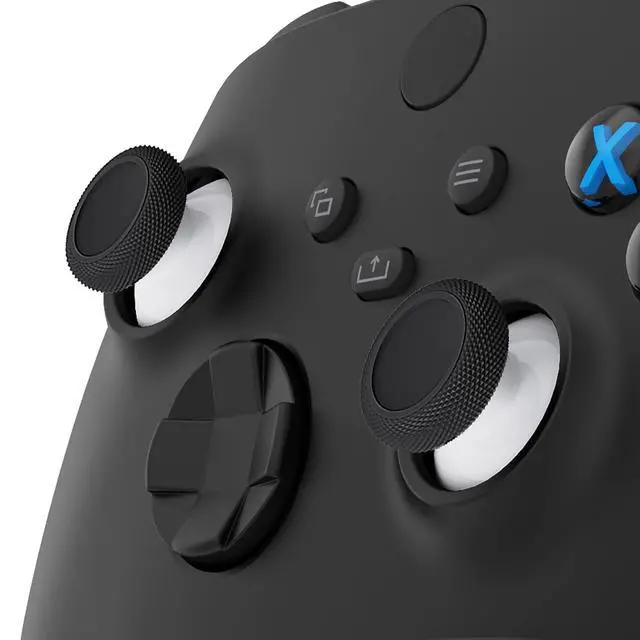 Alt view image 3 of 7 - Replacement Thumbsticks for Xbox Core Wireless Controller, Joysticks Repair Kit for Xbox Series X/S Controller, Custom Analog Stick Buttons for Xbox One S/X/Elite - Robot White & Black @
