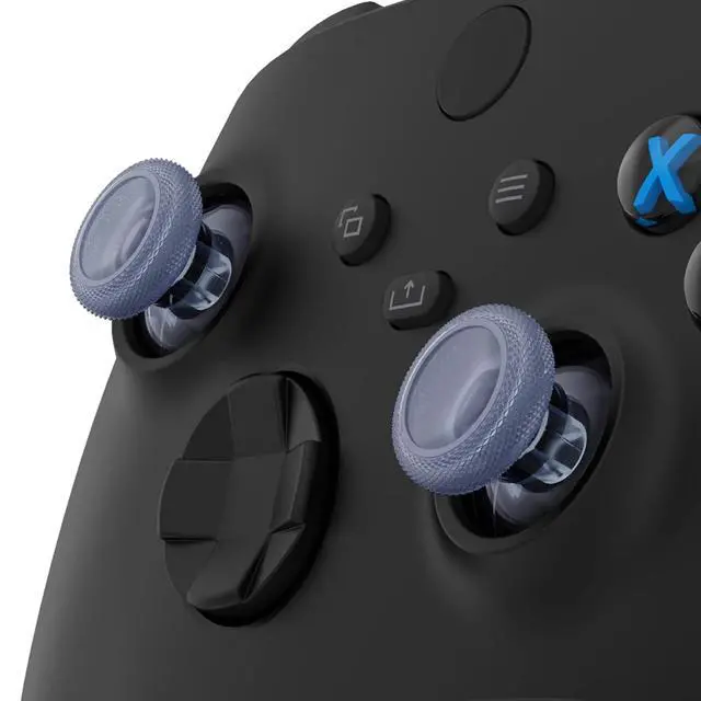 Alt view image 3 of 7 - Replacement Thumbsticks for Xbox Core Wireless Controller, Joysticks Repair Kit for Xbox Series X/S Controller, Custom Analog Stick Buttons for Xbox One S/X/Elite - Clear Glacier Blue @