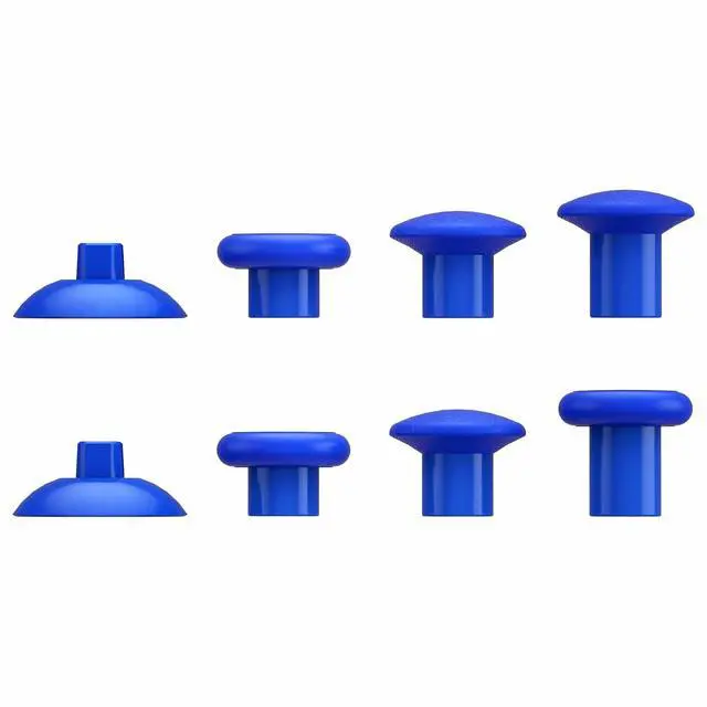 Alt view image 5 of 7 - ThumbsGear Interchangeable Thumbstick for Xbox Seires X/S - Improve Comfort - 3 Height Domed & Concave Grips Ergonomic Adjustable Joystick for Xbox One S/X/Elite - Blue @