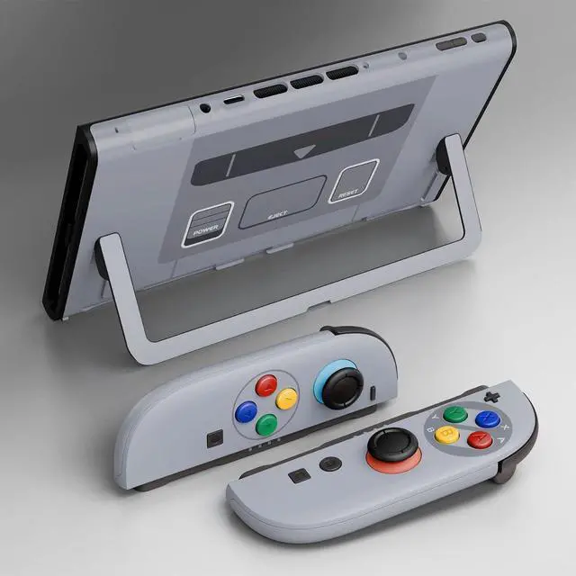 Alt view image 5 of 7 - DIY Replacement Shell Buttons for Nintendo Switch 2, Full Set Back Plate Controller Housing with Button for Switch 2 Console & Joycon 2 - Deluxe Version - SFC SNES Classic EU Style @