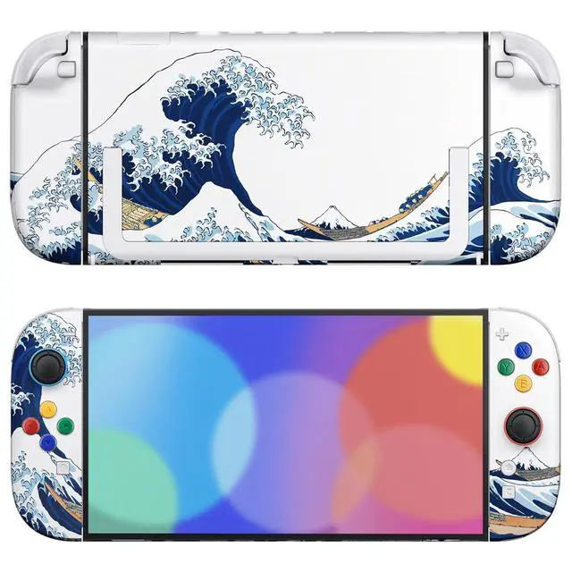 Alt view image 4 of 7 - DIY Replacement Shell Buttons for Nintendo Switch 2, Custom Full Set Back Plate Controller Housing with Buttons for Switch 2 Handheld Console & Joycon 2 - Deluxe Version - The Great Wave @