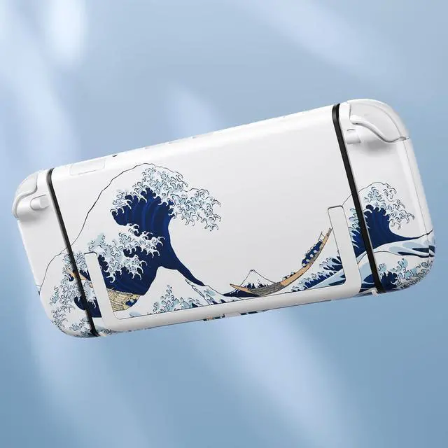 Alt view image 7 of 7 - DIY Replacement Shell Buttons for Nintendo Switch 2, Custom Full Set Back Plate Controller Housing with Buttons for Switch 2 Handheld Console & Joycon 2 - Deluxe Version - The Great Wave @