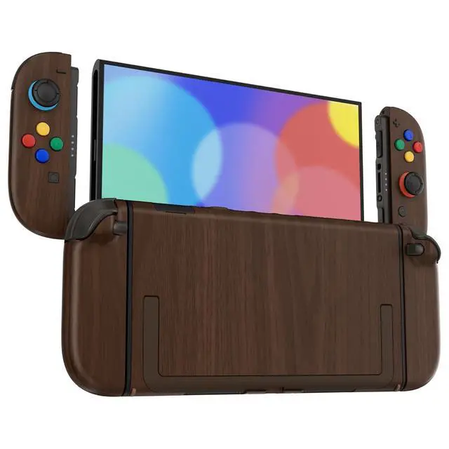 Alt view image 4 of 7 - DIY Replacement Shell Buttons for Nintendo Switch 2, Custom Full Set Rear Back Plate Controller Housing with Buttons for Switch 2 Handheld Console & Joycon 2 - Deluxe Version - Wood Grain @