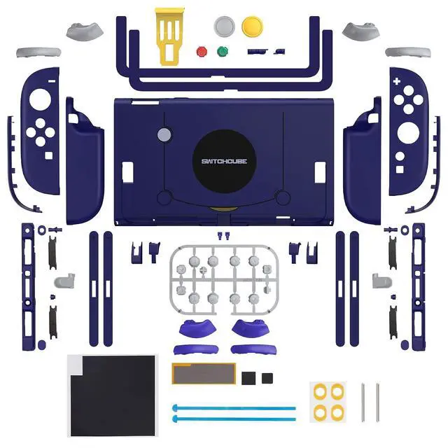Alt view image 2 of 7 - DIY Replacement Shell Buttons for Nintendo Switch 2, Full Set Back Plate Controller Housing with Button for Switch 2 Handheld Console & Joycon 2 - Deluxe Version - Classic SwitchCube Style @