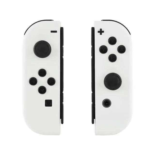 Alt view image 3 of 7 - DIY Replacement Shell Buttons for Switch & Switch OLED, White Custom Housing Case with Full Set Button for Joycon Handheld Controller - Controller NOT Included @