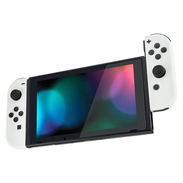 Alt view image 5 of 7 - DIY Replacement Shell Buttons for Switch & Switch OLED, White Custom Housing Case with Full Set Button for Joycon Handheld Controller - Controller NOT Included @