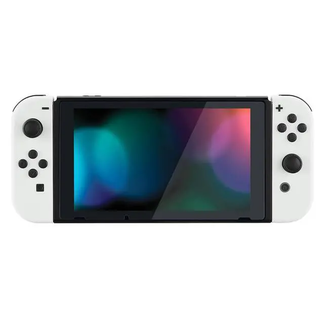 Alt view image 7 of 7 - DIY Replacement Shell Buttons for Switch & Switch OLED, White Custom Housing Case with Full Set Button for Joycon Handheld Controller - Controller NOT Included @