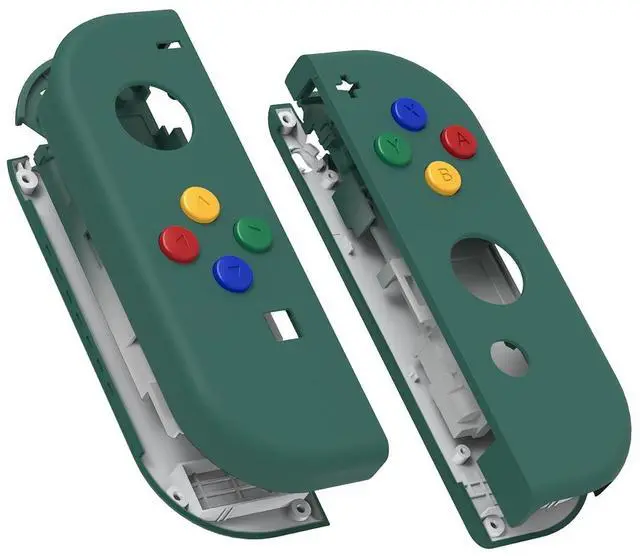 Main image of DIY Replacement Shell Buttons for Nintendo Switch & Switch OLED, Pine Green Custom Soft Touch Housing with Corlorful Button for Joycon Handheld Controller - Console Shell NOT Included @