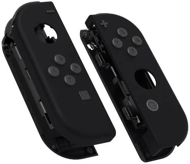 Main image of DIY Replacement Shell Buttons for Nintendo Switch & Switch OLED, Black Soft Touch Custom Housing Case with Full Set Button for Joycon Handheld Controller - Console Shell NOT Included @