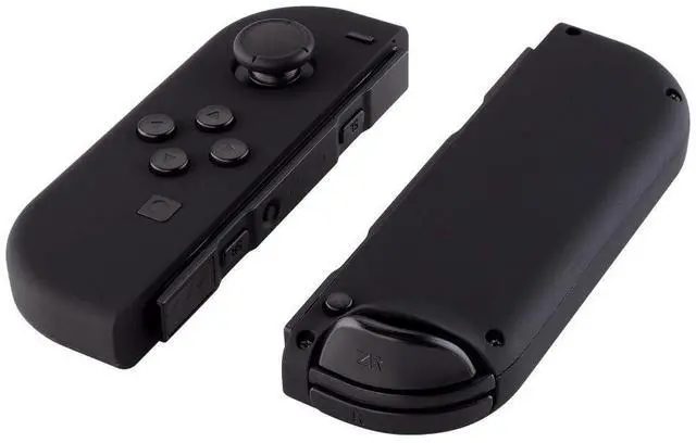 Alt view image 3 of 7 - DIY Replacement Shell Buttons for Nintendo Switch & Switch OLED, Black Soft Touch Custom Housing Case with Full Set Button for Joycon Handheld Controller - Console Shell NOT Included @