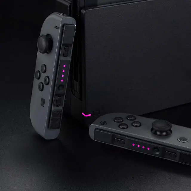 Alt view image 5 of 7 - Firefly LED Tuning Kit for Nintendo Switch Joycons Dock NS Joycon SL SR Buttons Ribbon Flex Cable Indicate Power LED - Pink (Joycons Dock NOT Included) @