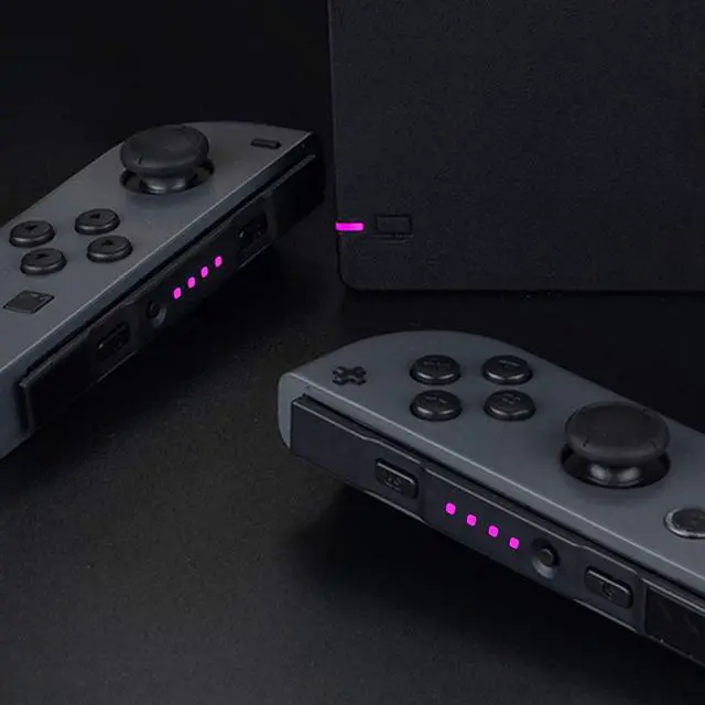 Alt view image 6 of 7 - Firefly LED Tuning Kit for Nintendo Switch Joycons Dock NS Joycon SL SR Buttons Ribbon Flex Cable Indicate Power LED - Pink (Joycons Dock NOT Included) @