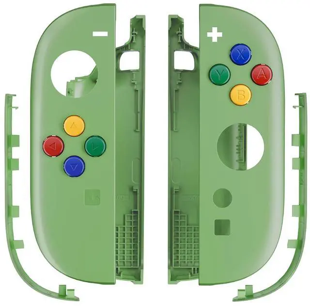 Main image of Replacement Shell Buttons for Joycon 2, Custom Housing Faceplate Case + Decorative Strips + ABXY Direction Keys + Tools for Nintendo Switch 2 Controller - Essence Version - Matcha Green @