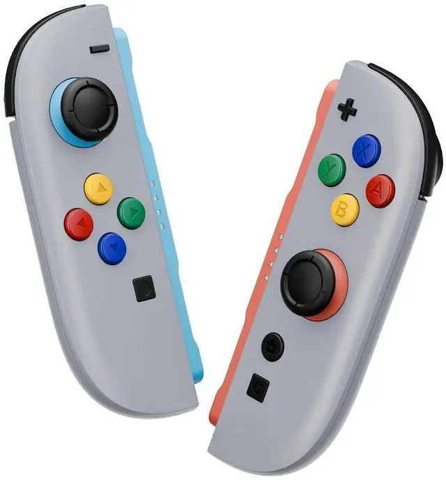 Alt view image 2 of 7 - Replacement Shell Buttons for Joycon 2, Custom Housing Faceplate Case + Decorative Strips + ABXY Direction Keys + Tools for Nintendo Switch 2 Controller - Essence Version - New Hope Gray @