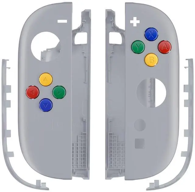 Main image of Replacement Shell Buttons for Joycon 2, Custom Housing Faceplate Case + Decorative Strips + ABXY Direction Keys + Tools for Nintendo Switch 2 Controller - Essence Version - New Hope Gray @