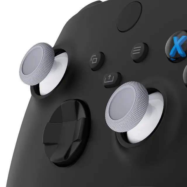 Alt view image 3 of 7 - Replacement Thumbsticks for Xbox Core Wireless Controller, Joysticks Repair Kit for Xbox Series X/S Controller, Analog Stick Buttons for Xbox One S/X/Elite - Robot White & New Hope Gray @