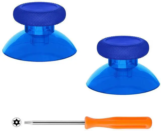Main image of Replacement Thumbsticks for Xbox Series X/S Controller, Joysticks Repair Kit Accessories, Custom Analog Stick Buttons for Xbox One S/X/Elite Controller - Clear Blue @