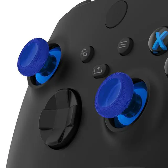 Alt view image 3 of 7 - Replacement Thumbsticks for Xbox Series X/S Controller, Joysticks Repair Kit Accessories, Custom Analog Stick Buttons for Xbox One S/X/Elite Controller - Clear Blue @