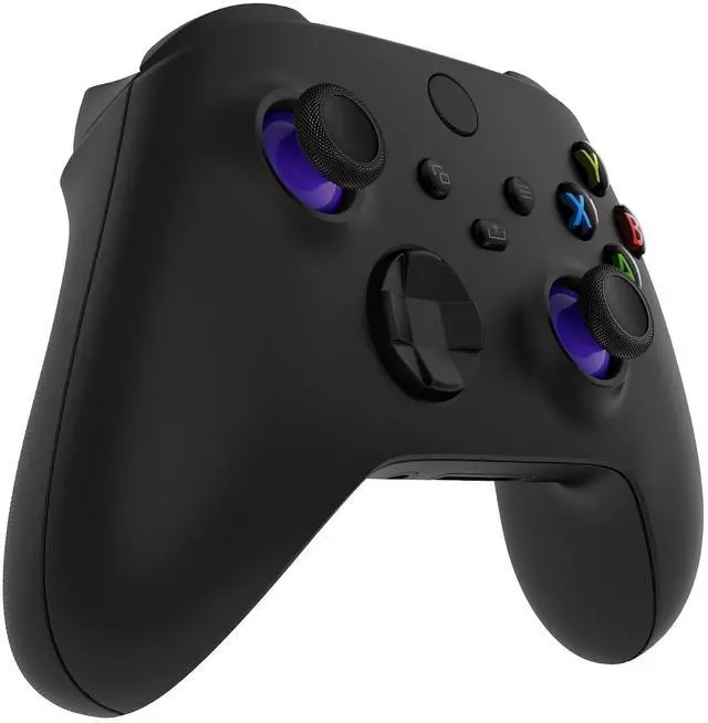 Alt view image 5 of 7 - Replacement Thumbsticks for Xbox Core Wireless Controller, Joysticks Repair Kit for Xbox Series X/S Controller, Custom Analog Stick Buttons for Xbox One S/X/Elite - Purple & Black @