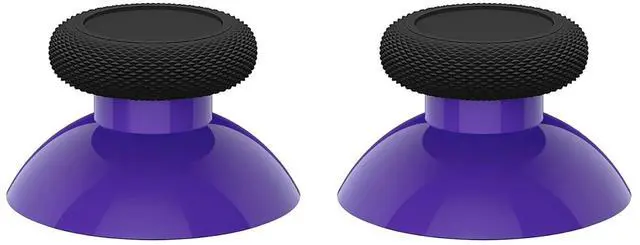 Alt view image 6 of 7 - Replacement Thumbsticks for Xbox Core Wireless Controller, Joysticks Repair Kit for Xbox Series X/S Controller, Custom Analog Stick Buttons for Xbox One S/X/Elite - Purple & Black @