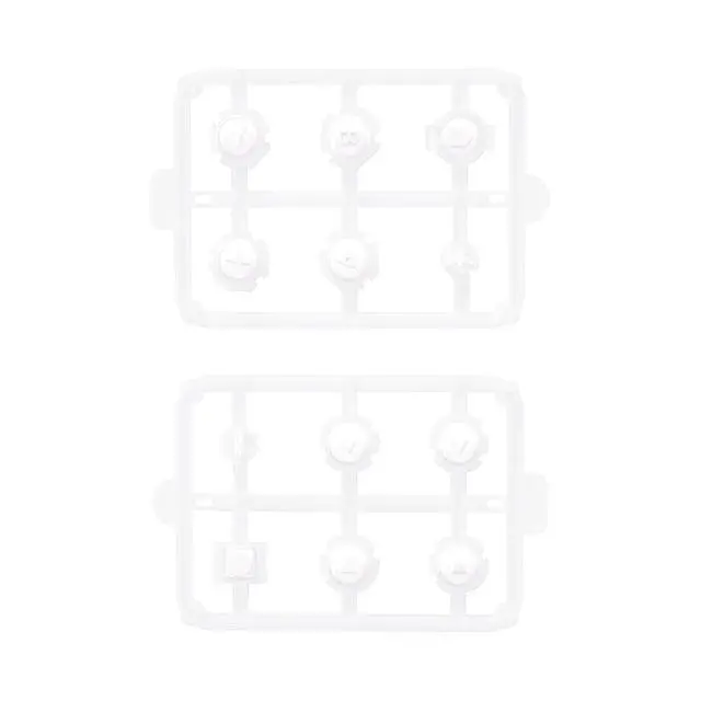 Alt view image 2 of 7 - Replacement Two-Tone Jelly Buttons for JoyCon, White & Clear with Symbols Custom Controller ABXY Direction Home Capture + - Keys, DIY Action Face Buttons for Nintendo Switch & Switch OLED @
