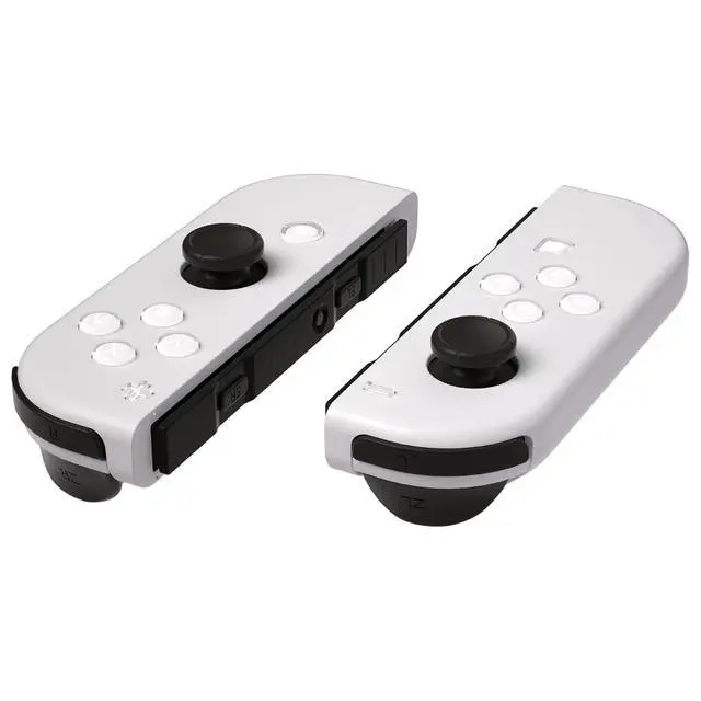 Alt view image 5 of 7 - Replacement Two-Tone Jelly Buttons for JoyCon, White & Clear with Symbols Custom Controller ABXY Direction Home Capture + - Keys, DIY Action Face Buttons for Nintendo Switch & Switch OLED @