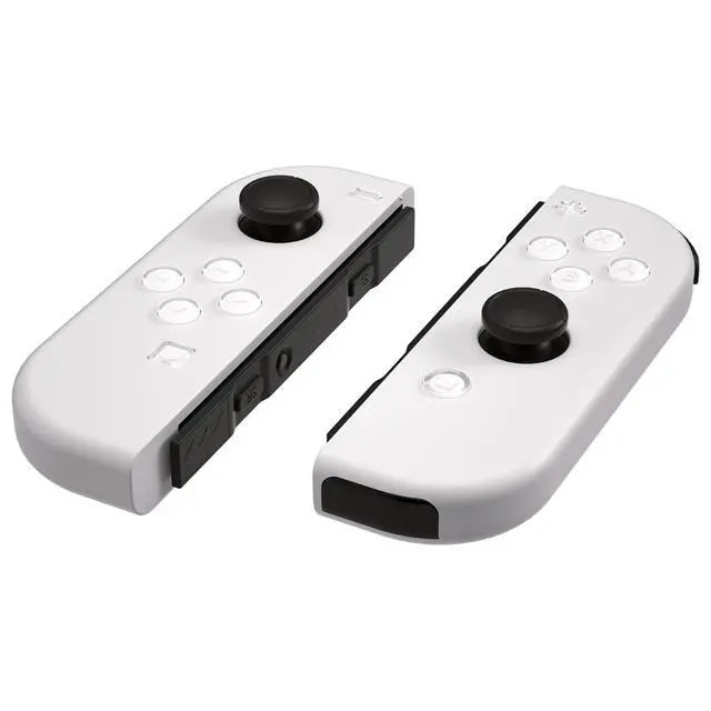 Alt view image 6 of 7 - Replacement Two-Tone Jelly Buttons for JoyCon, White & Clear with Symbols Custom Controller ABXY Direction Home Capture + - Keys, DIY Action Face Buttons for Nintendo Switch & Switch OLED @