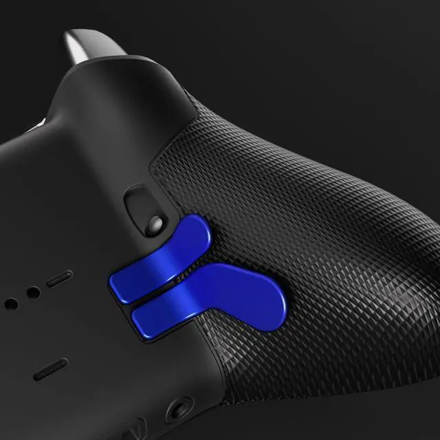 Alt view image 4 of 7 - 6 in 1 Metallic Blue Magnetic Stainless Steel D-pads Replacement Back Paddles for Xbox Elite V1/V2 Controller Direction Keys Back Buttons for Xbox Elite & Elite Series 2 Controller @