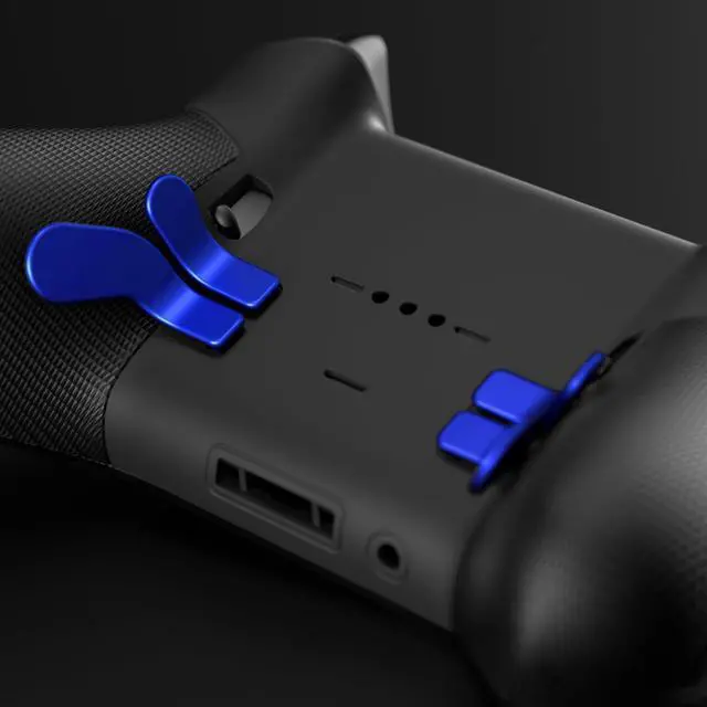 Alt view image 2 of 7 - 6 in 1 Metallic Blue Magnetic Stainless Steel D-pads Replacement Back Paddles for Xbox Elite V1/V2 Controller Direction Keys Back Buttons for Xbox Elite & Elite Series 2 Controller @
