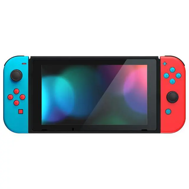 Alt view image 7 of 7 - Replacement Two-Tone Jelly Buttons for JoyCon, Red Blue & Clear w/Symbols Custom Controller ABXY Direction Home Capture + - Keys, DIY Action Face Buttons for Nintendo Switch & Switch OLED @