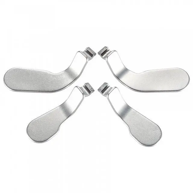 Main image of 4 pcs Metal Stainless Steel Paddles Hair Trigger Locks Replacement Parts Video Games Accessories Kits for Xbox One Elite, Elite Series 2, Elite 2 Core Controller @